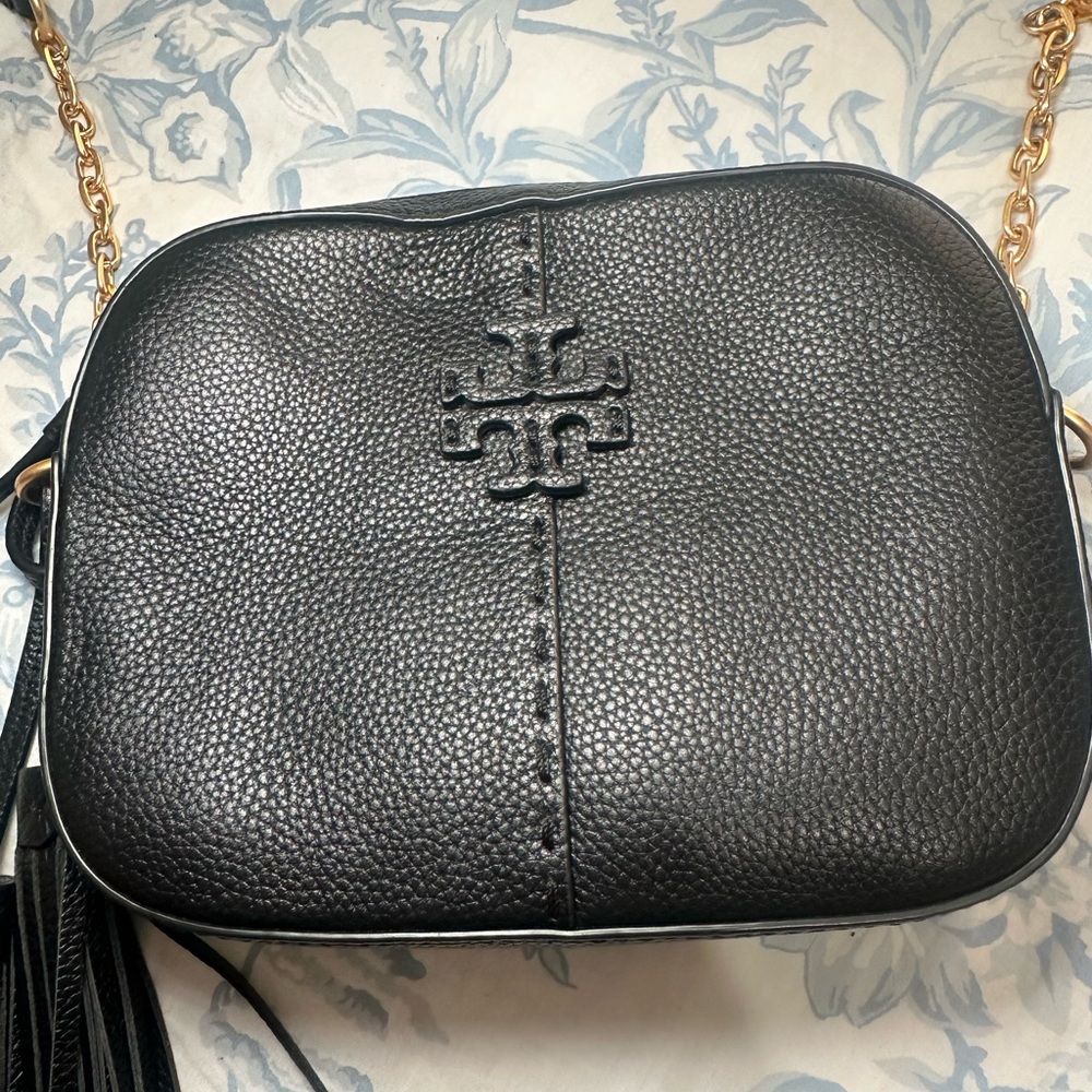 Tory Burch Black McGraw Camera Bag
